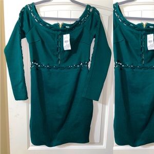 Emerald green bandage dress. Brand new size L